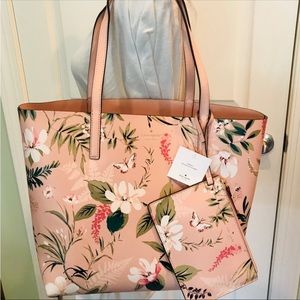 Kate Spade Arch Place Mya botanical print two-in-one tote